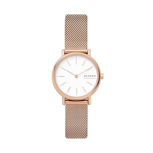 Skagen Women's Signatur Quartz Watch with Stainless Steel Strap, Rose Gold, 18 (Model: SKW2784)