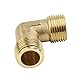 EVANEM Fittings Check Valve Elbow Coupler Brass Male Thread 16.5mm, for Air Pipe Compressor Connector Tools Accessories