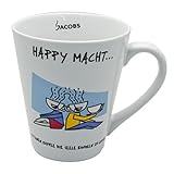  Jacobs Motiv-Tasse Seele, mit Schriftzug: Happy macht, Becher, Kaffeetasse, 250ml