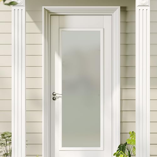Lakenyon Entry Door Glass Inserts Replacement - 22' x 64' 1-Lite Frosted Tempered Glass Insert Kit...
