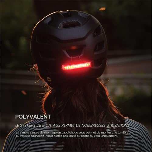 REDSHIFT ARCLIGHT LED Bicycle Light, Dual-Color, Front-Rear Bike Light and Mount for Day and Night Riding, 36+HR Battery Life, Auto on-Off, USB Rechargeable, Waterproof, Ultra Bright LEDs – vue 5