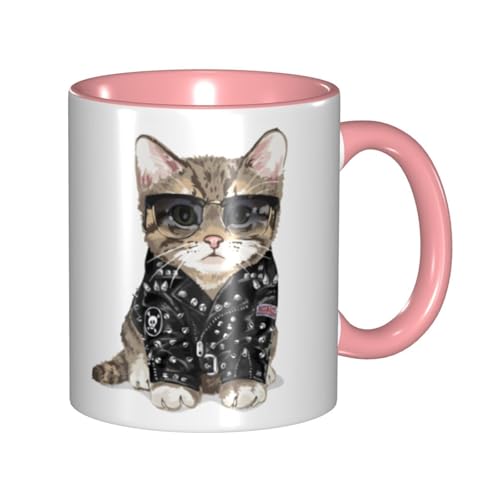 マグカップ 面白い猫 ねこ ネコ コーヒーカップ 330ml 陶器 食器 おしゃれ 男女兼用 ミルクコップ コーヒー ティー オフィス 家庭用 誕生日 贈り物