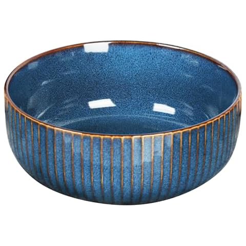 Qudubuy 1800ml Decorative Ceramic Serving Bowl Cover