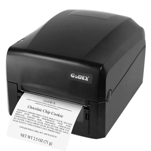 McAuley Labels GoDEX GE300 4” Thermal Label Printer – 203 DPI Desktop Barcode Printer for Shipping, Inventory, Retail – USB, Ethernet
