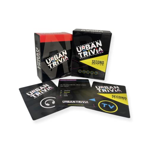 Urban Trivia Game 1St & 2Nd Edition Bundle Party Pack. Double The Black Trivia Game Night Fun. Movies, Music, Tv, Growing Up Black + More. Great Game Night Fun For Adults + Families. Black Party Game. #TOP20