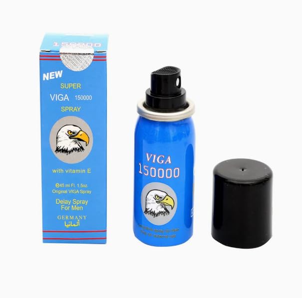 45cc Super 150000 Delay Sprey for Men, Longer Sex, Lasting Confidence, Blue Delay Spray, 150 Sprays
