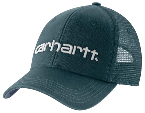 Image of Carhartt Men's Canvas Mesh-Back Logo Graphic Cap