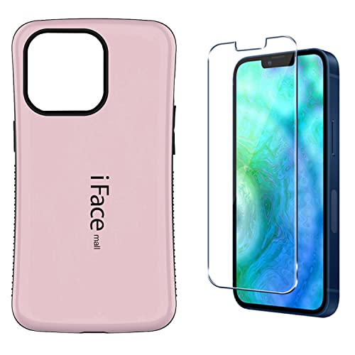 yiFace mall iPhone 13 Pro ݊i P[X & 2.5DKXtBz ACtH13v P[X ACtFCX [ TPU ϏՌ ϖC ʕی tB (iPhone13Pro, [YS[h)