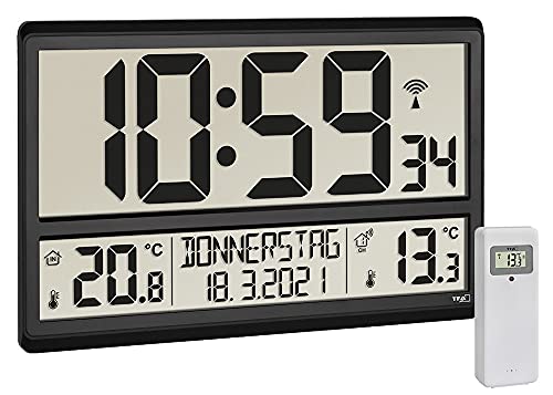 TFA Dostmann Orologio Radiocontrollato XL Digitale 60.4521.01