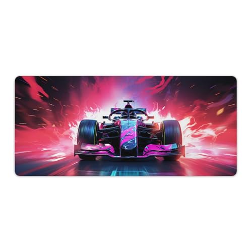 FeoYoed Large Mouse Pad F1 Racing Desk Mat Computer Accessories Gaming Office Organizers Supplies Decor Essentials Keyboard Pads for Desk Rubber 40x90cm