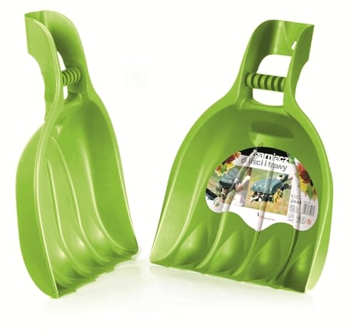 BirnePower Bear Paw IGLIS1 Lot de 2 ramasse-feuilles Vert olive 520 x 390 mm Râteau à main Pince à feuilles pour collecter rapidement les feuilles, l'herbe et les déchets de jardin