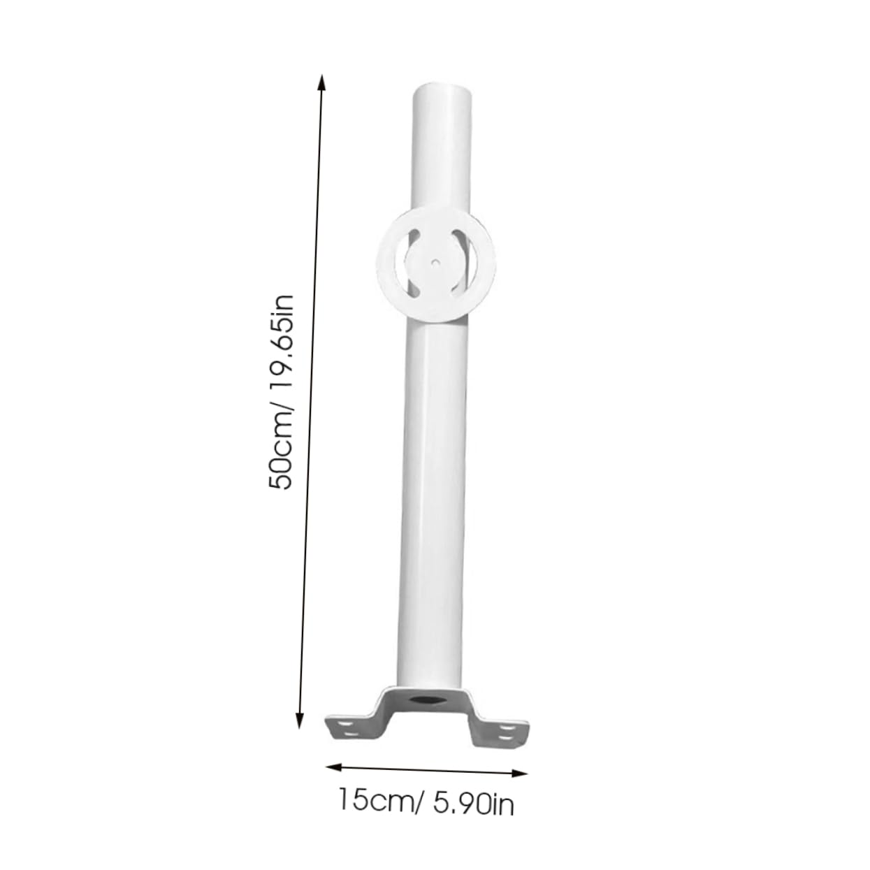 CIYODO Solar Outdoor Lamp Bracket Street Light Pole Support Metal Light Supplies Easy to Install