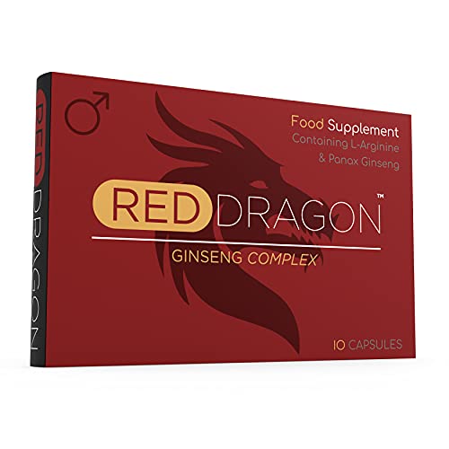 Ultra Strength Red Dragon Ginseng Complex - 500MG - Premium Enhanced Energy, Stamina & Endurance, 100% Safe & Natural - Fast Acting, Lasting Performance & Results