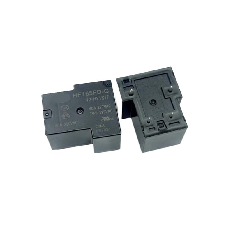 POWTAXBJGD 5PCS Relay HF165FD-G-12/24-HY1STF 40A Group Normally Open 4-pin(HF165FD-G-12-HY1STF)