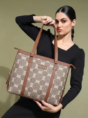Image of Stylish Tote Bags for Office Use | Laptop Bag 15.6 inch | Purse for Women | Vegan Leather Handbag | Daily & Travel Use |