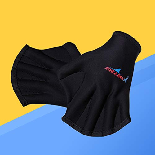 1 Par De Natação Com Membranas De Treino De Natação Palmar Natacao De Membrana Aquática Luva Natacao