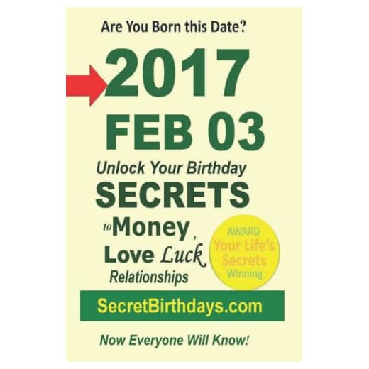 Born 2017 Feb 03? Your Birthday Secrets to Money, Love Relationships Luck: Fortune Telling Self-Help: Numerology, Horoscope, Astrology, Zodiac, Destiny Science, Metaphysics
