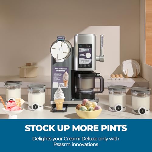 Image of 4 Pack Ice Creami Makers Pints and Lids,NC700 Makers Containers Cups creami accessories Compatible with Ice Cream NC700 NC701 Series & Soft Serve Makers,Dishwasher Safe