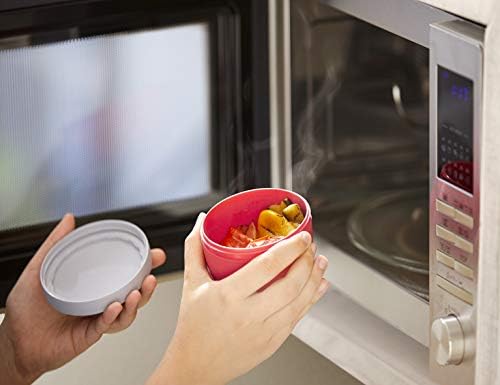 Mepal  Snackpot Ellipse  Food Container for Storing and Transporting Snacks - Suitable for Freezer, Microwave & Dishwasher - 350 ml  Vivid Mauve.