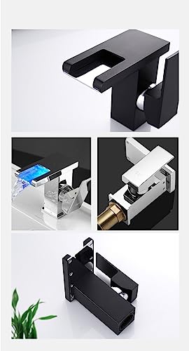 Grifo mezclador LED con cambio de color por flujo de agua y control térmico 5