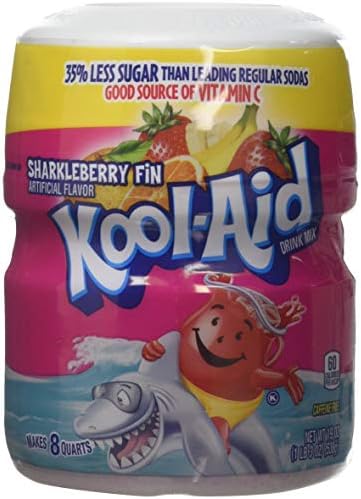 Kool-Aid Sharkleberry Fin Drink Mix Makes 8 Quarts 538g Tub Kool-Aid