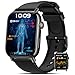 BANLVS Smartwatch Herren Damen mit 𝐁𝐥𝐮𝐭𝐳𝐮𝐜𝐤𝐞𝐫/𝐄𝐂𝐆/𝐇𝐑𝐕, 1,83" Gesundheitsuhr mit 150+ Sportmodi, Herzfrequenz, SpO2, Schlafmonitor, IP68 Fitness Tracker Uhren für iOS Android Schwarz
