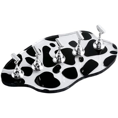 Red Square Nail Art Stand Holder for Painting Nail, Acrylic Nail Stands for Press On Magnetic Nail Display Stand Nail Art Tools Nail Hand Practice For Home & salons-image-15