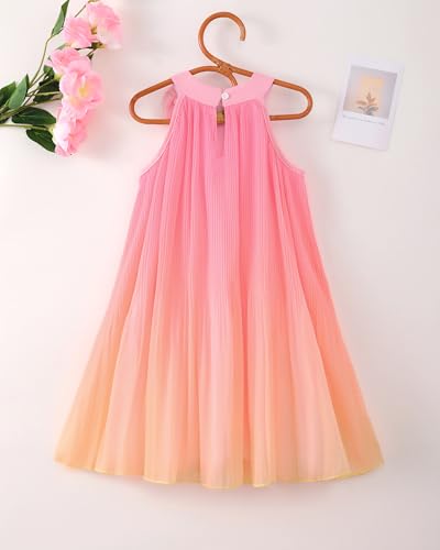Toddler Girl Tulle Dress Summer Clothes Little Girl Ombre Halter Dress Kids Casual Sundress Toddler Princess Outfits4