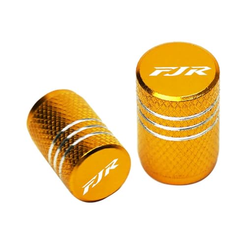 XYLHXFS Yamaha FJR 1300/1200 Tire Valve Stem Caps Gold