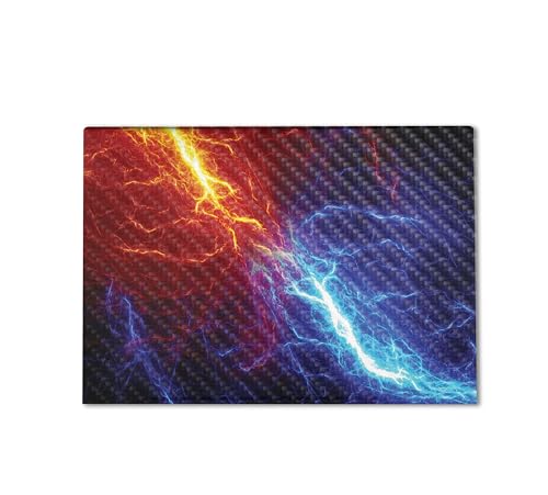 Image of Carbon Fiber Gaming Skin Compatible with HP Envy x360 16 inch (2023) - Color Lightning - Premium 3M Vinyl Protective Wrap Decal Cover - Easy to Apply | Crafted in The USA by MightySkins