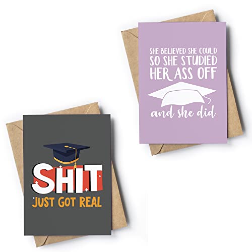 Funny Congratulations Card Bundle - Funny Graduation Card - Original and...