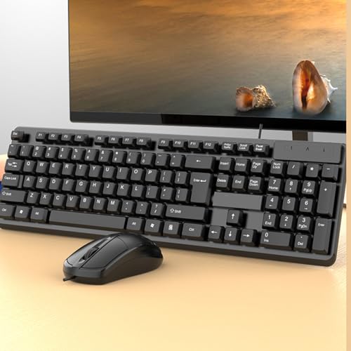 Ensemble clavier et souris filaire USB avec pavé numérique pour PC portable