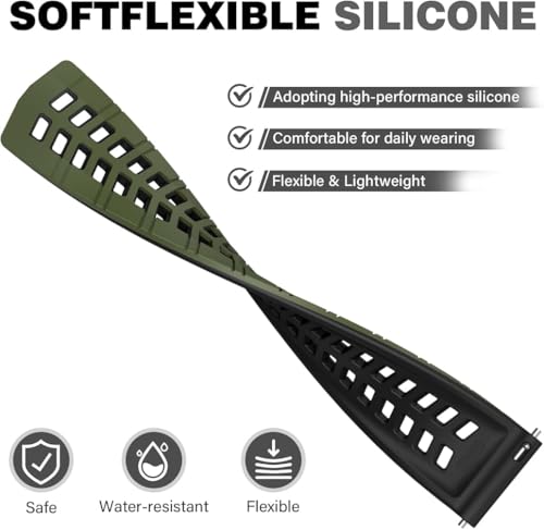 Image of Zitel Band Compatible with Huawei Watch GT 6 Pro /GT 6 46mm, GT 5 / GT 5 Pro 46mm, GT 4 46 mm, GT 3 / GT 3 Pro, GT /GT 2, GT 2 Pro /GT 2e, Watch 4 /4 Pro, 3 /3 Pro - 22mm Sports Straps