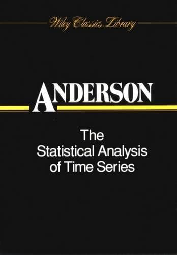 The Statistical Analysis of Time Series (Wiley Series in Probability and Statistics)