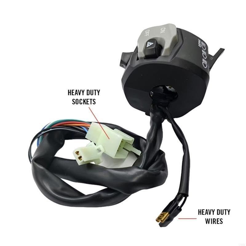 Interruptor de manillar de motocicleta para reparar mandos rotos de luces de moto 3