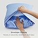 Bedsure Satin Pillowcase for Hair and Skin Queen - Sky Blue Silky Pillowcase 2 Pack with Envelope Closure, Similar to Silk Pillow Cases, Gifts for Women Men, 20x30 Inches, 2pcs