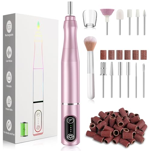 TUOBEO Cordless Nail Drill Electric Nail File Kit, Rechargeable Efile Set