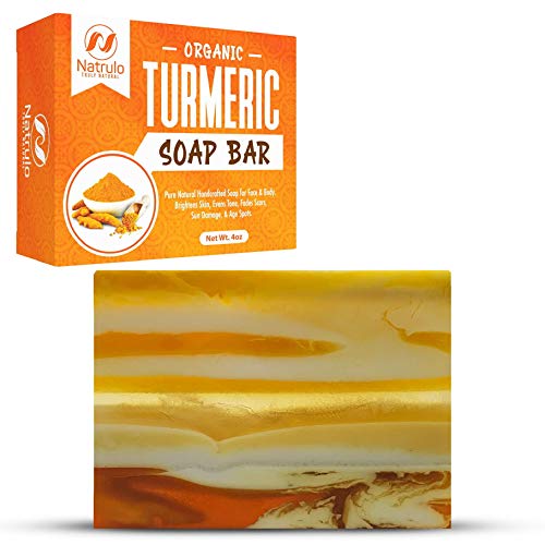 Organic Turmeric Soap Bar | Pure Natural Handcrafted Skincare, Made in USA Face
