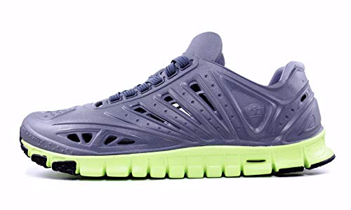 Crosskix APX Closed Toe Lace Up Water Shoes, Charcoal Lime, 8 Men/10 Women