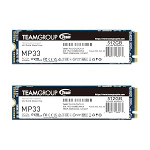 TEAMGROUP – TEAMGROUP 2 x MP33 512 GB 3D NAND TLC NVMe 1.3 PCIe Gen3x4 M