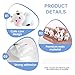 KAKUPPA 7 PCS Mini Cow Car Accessories, Cow Print Dashboard Decorations and Rear View Mirror Ornaments, Cute Cows Print CarI nterior Accessories Decor for Women Men and Girls