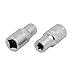 Aexit E7 1/4-inch Hand Operated Tools Square Drive Chrome Vanadium Steel Torx Impact Socket 2pcs Model:14as492qo336
