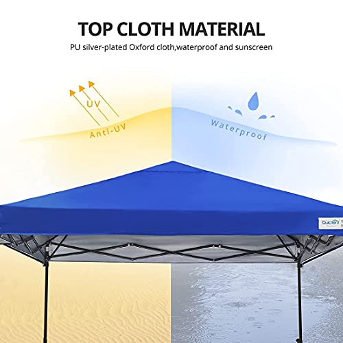 Quictent 10X15.7 Ft Pop Up Canopy Tent Instant Outdoor Gazebo Canopy With Adjustable Dual Awnings And Wheeled Bag For Patio, Lawn And Backyard (Royal Blue) #TOP2