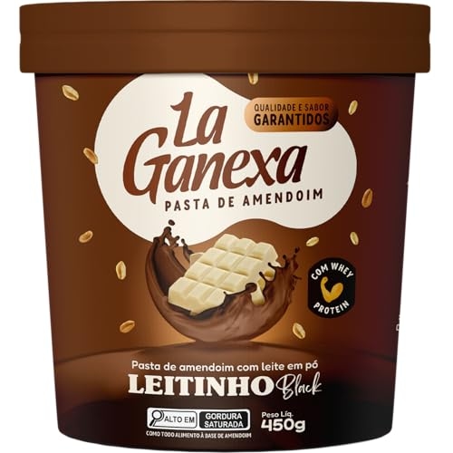 LA GANEXA Pasta De Amendoim Sabor Leitinho Black 0 450G