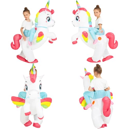 Disfraz Inflable Unicornio para Niñas y Niños miniatura 4