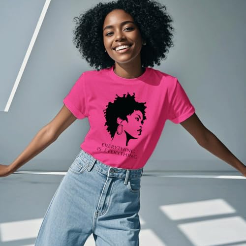 Image of Black History Shirts Black Graphic tees for Men and Women, Magic Fashion Afro American Natural Hair Vintage Melanin T-Shirts