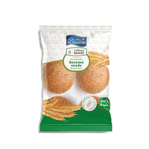 Al Rawabi | Burger Buns Seed | Pack of 6 | 67g (UAE)