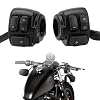 Motorcycle 1 25mm Handlebar Switches Control and Wiring Harness Replacement for Harley Sportster 883 Dyna Softail Touring 1996-2012 (1 Pair Black)