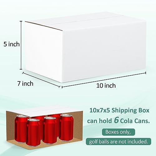 Eupako 10x7x5-Small-Shipping-Boxes-30-Pack-White-Corrugated-Box-Mailers, Cardboard Boxes for Packaging Small Business, Mailing