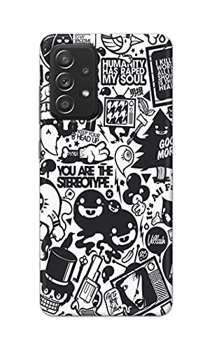 Image of Printed Hard Back Cover Case for Samsung Galaxy A52 | A52 5G | Samsung Galaxy A52s 5G Back Cover (Mixed Cartoon) -702
